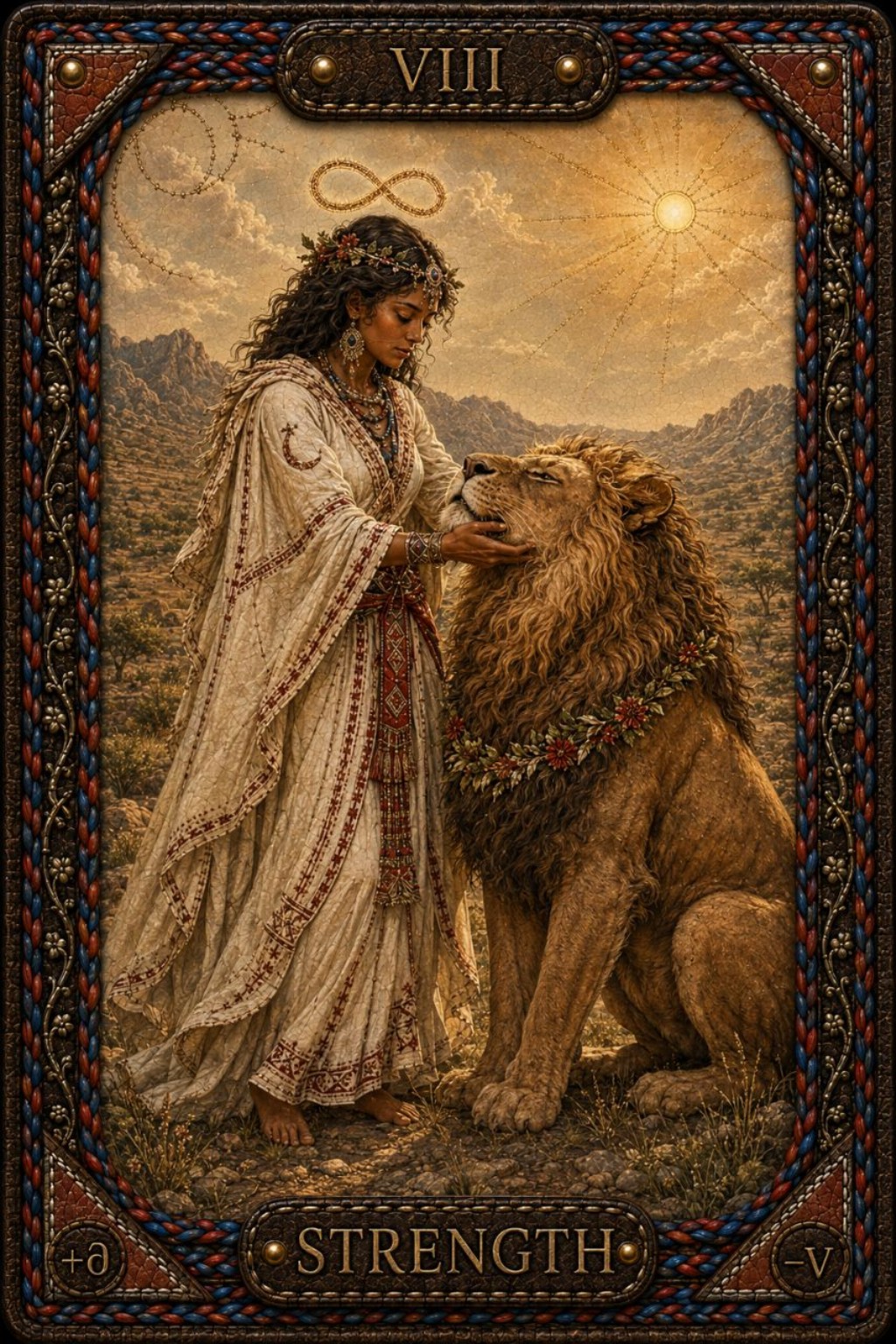 Strength — an original Tarot card by Pavel Medvedev